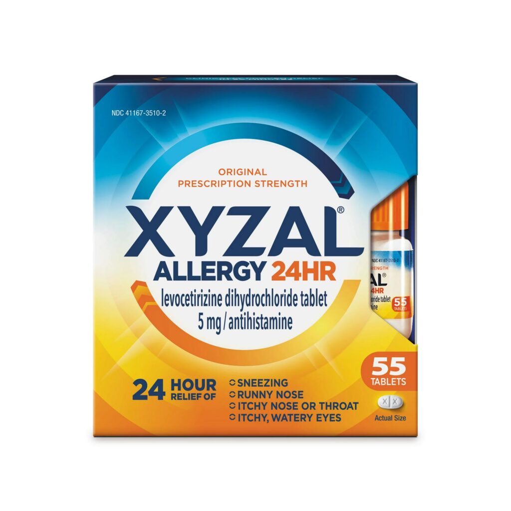 Comprimés Xyzal contre les allergies
