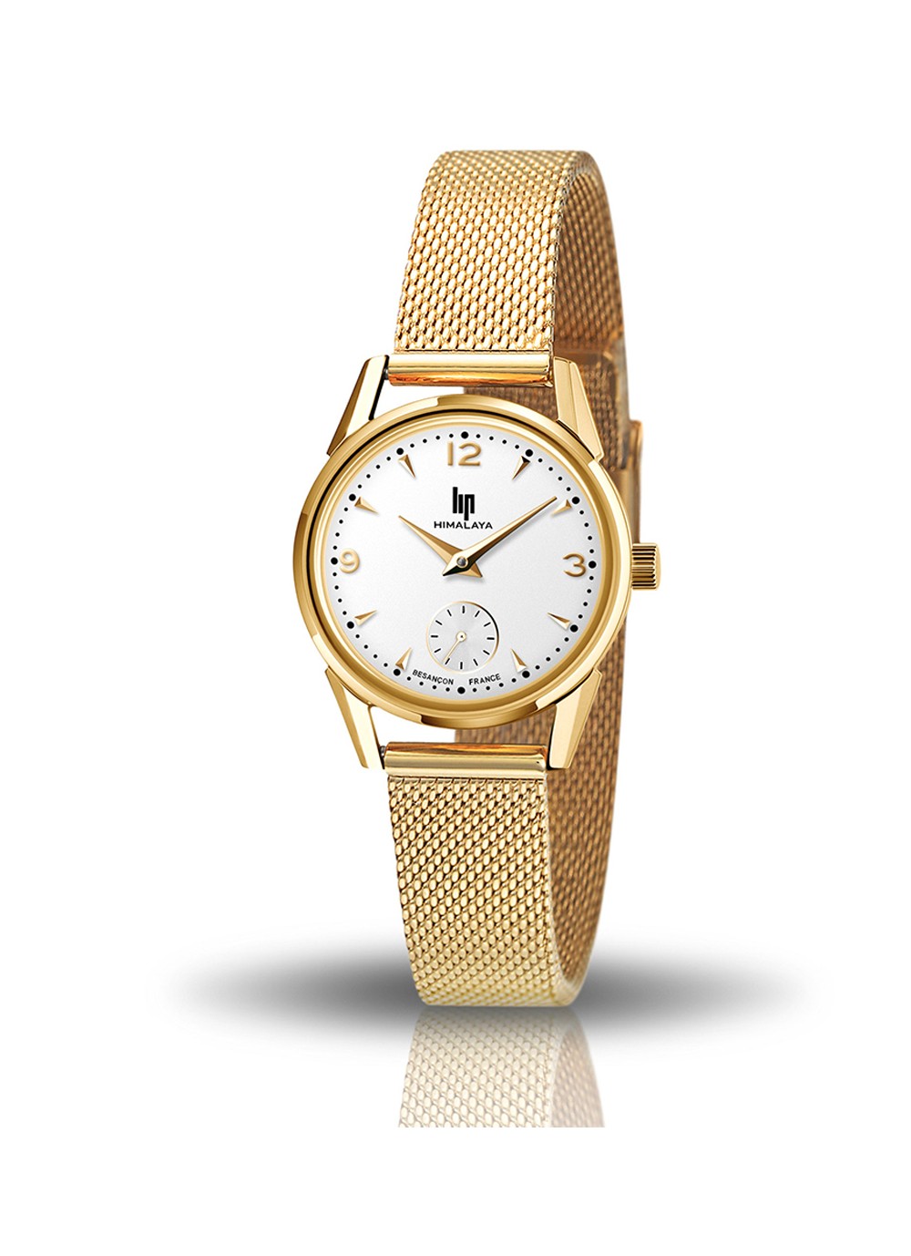 Montre plaqué or femme