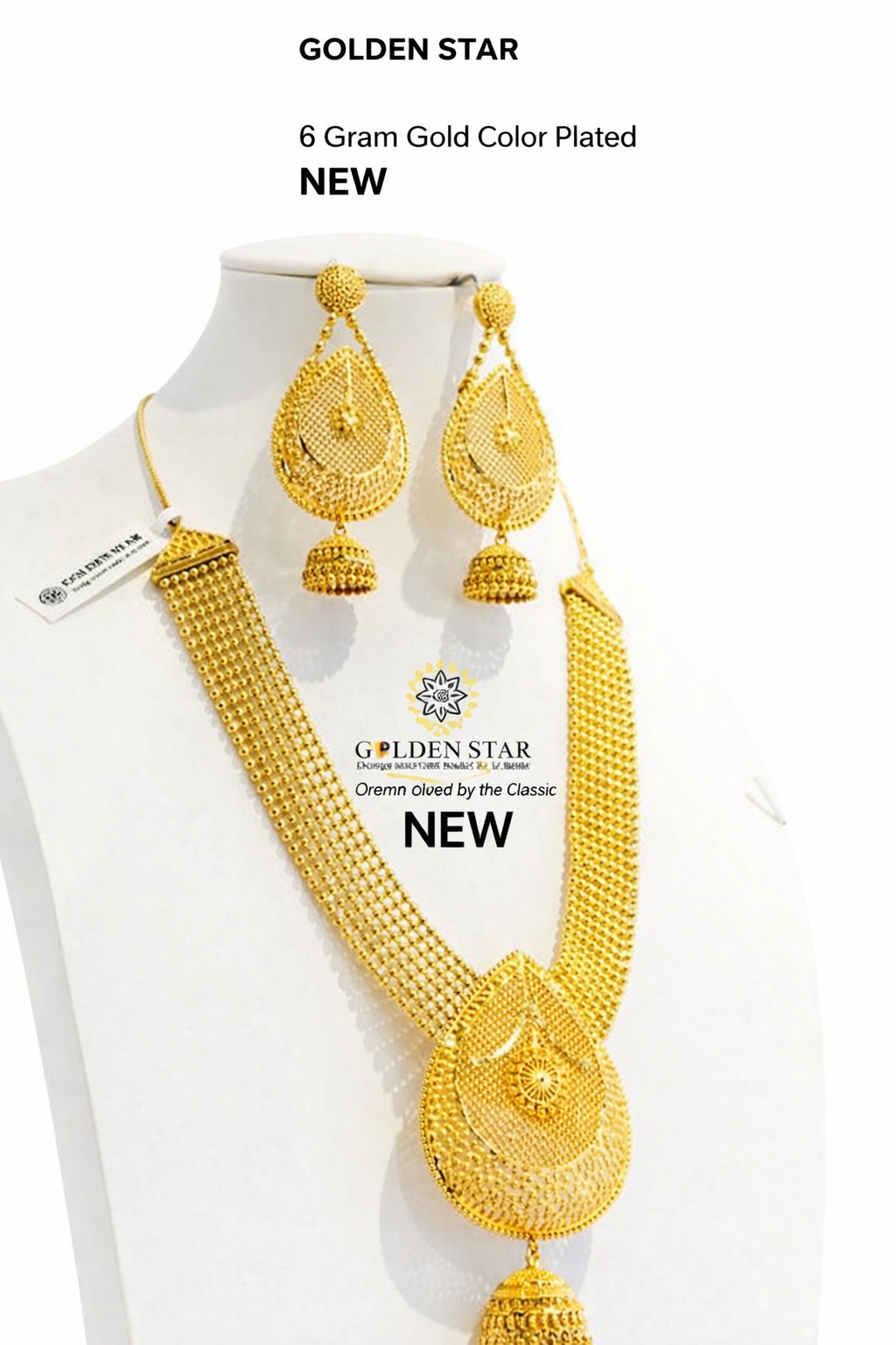 Set de bijoux Golden Star en plaqué or