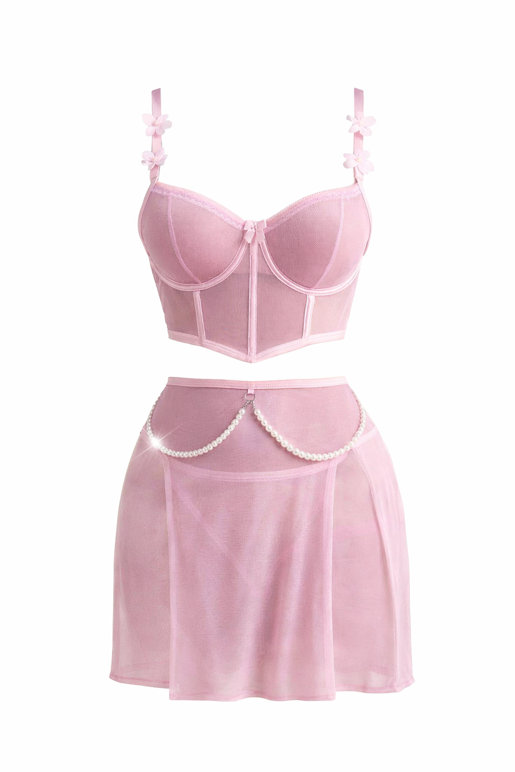 Set de lingerie avec perles