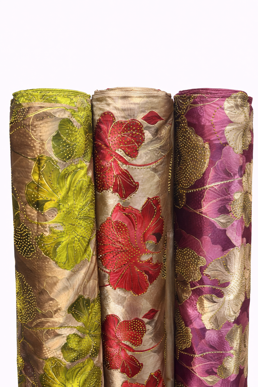 Brocart avec motifs floraux