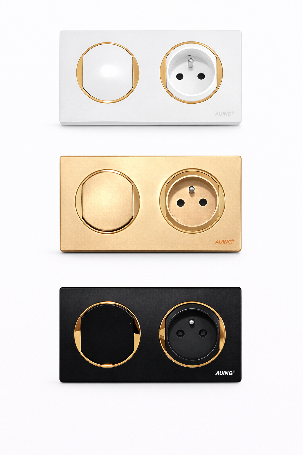 Plaques murales à prises électriques