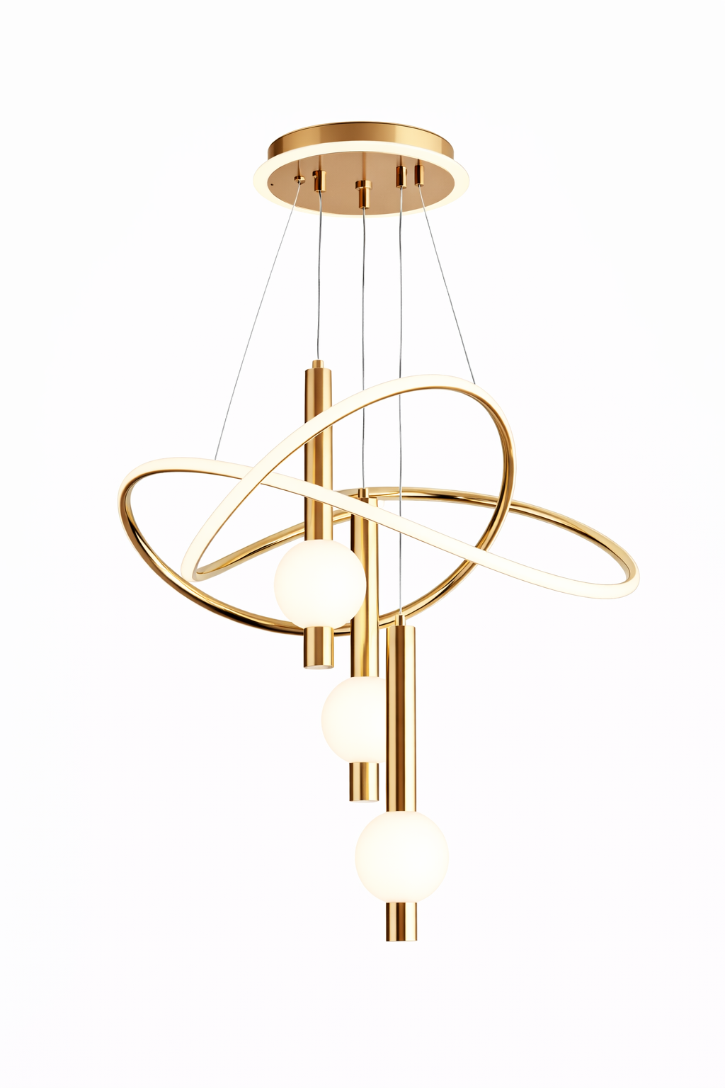 lier moderne et élégante en or et blanc