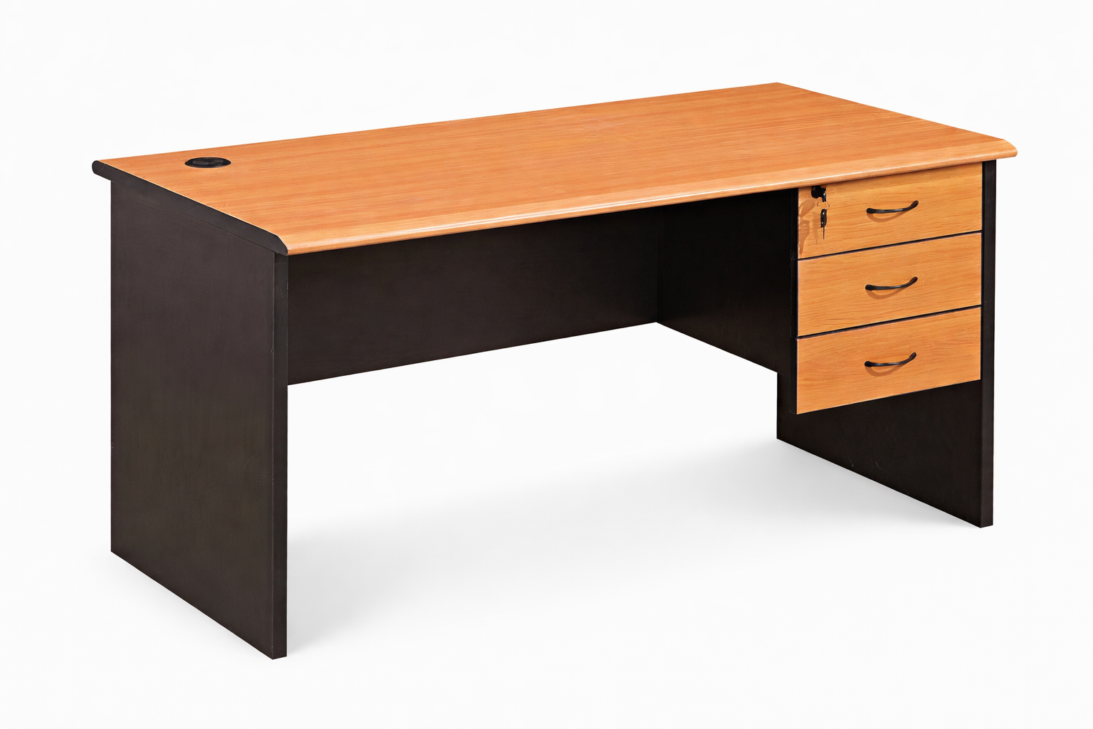 Bureau moderne à finition bi-couleur