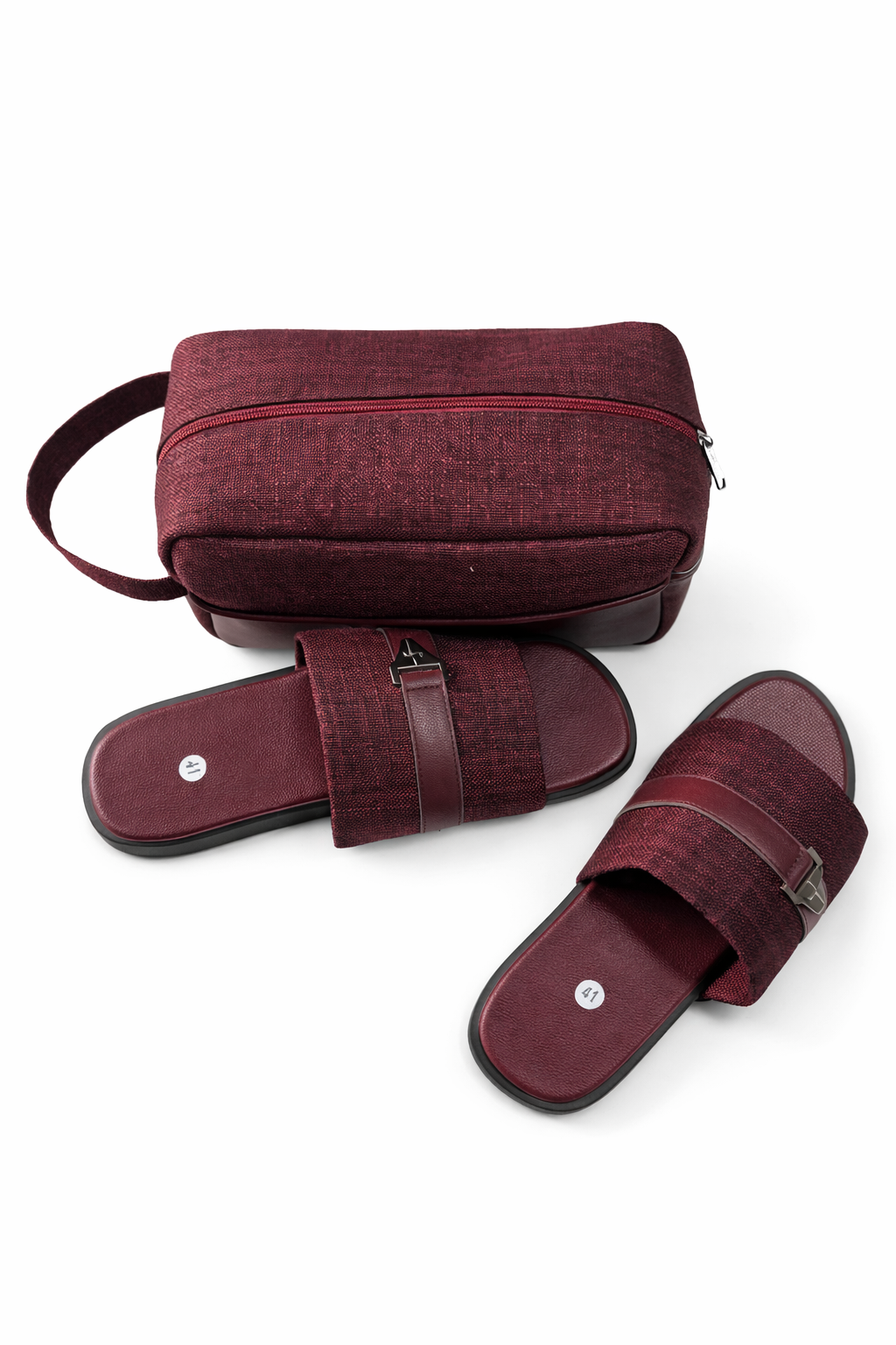 Ensemble sac et sandales burgundy