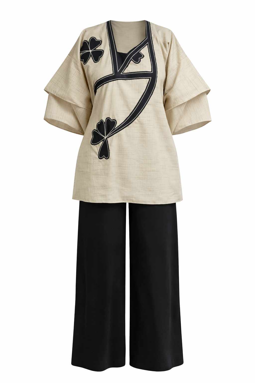 Ensemble tunique brodé ref : Amira