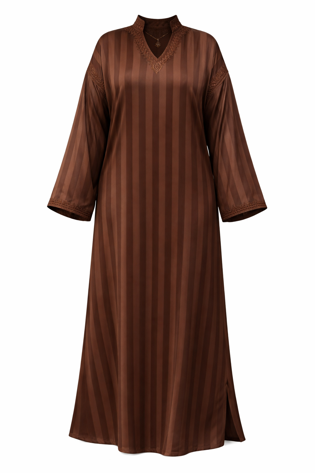 Abaya rayures femme