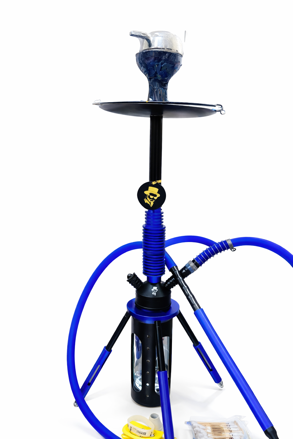 Chicha moderne avec accessoires colorés