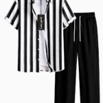 Ensemble chemise rayures MD2K26