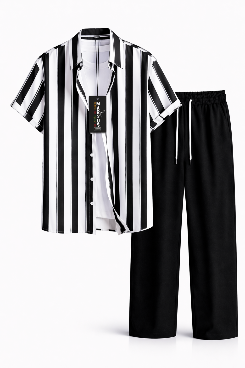 Ensemble chemise rayures MD2K26