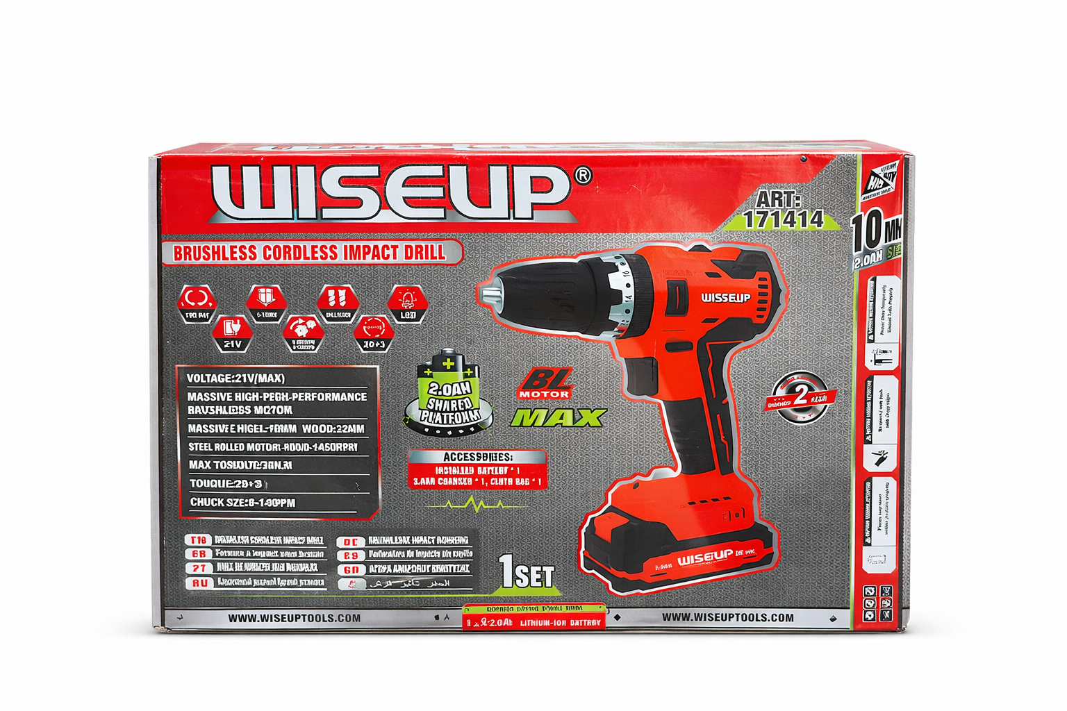 Perceuse sans fil WISEUP