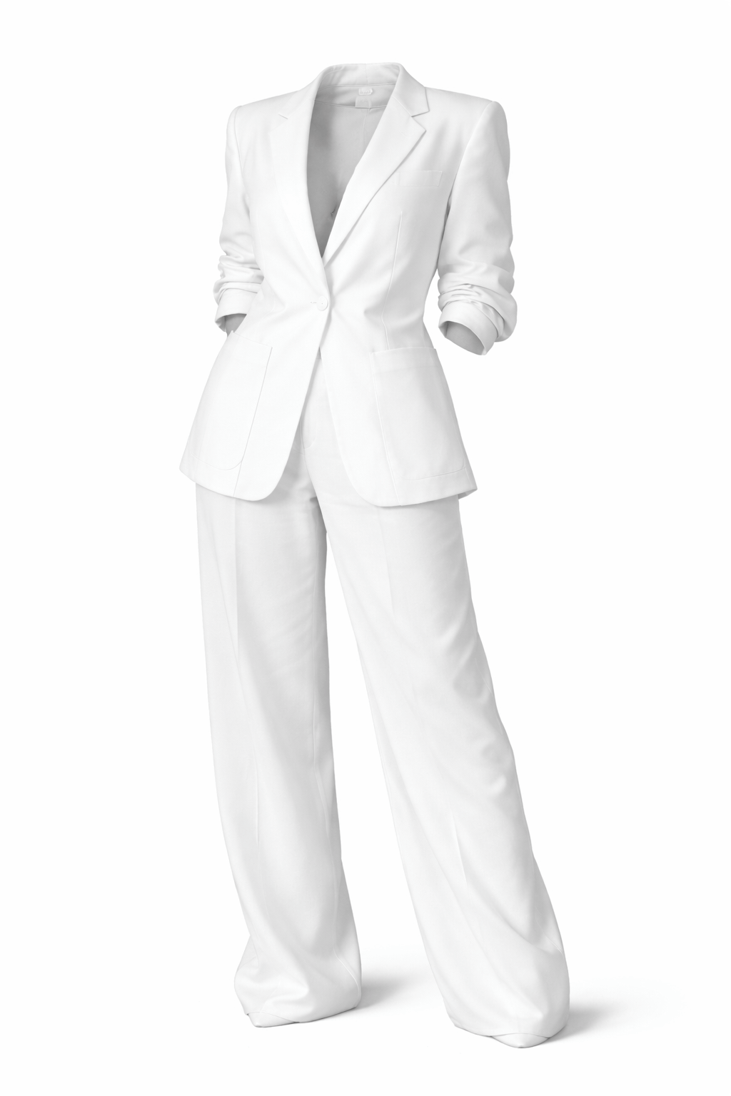 Costume élégant en blanc