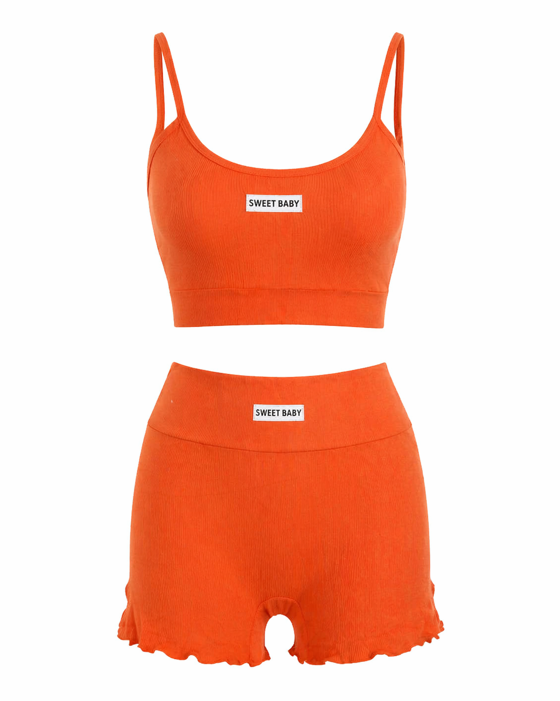 Tenue loungewear orange