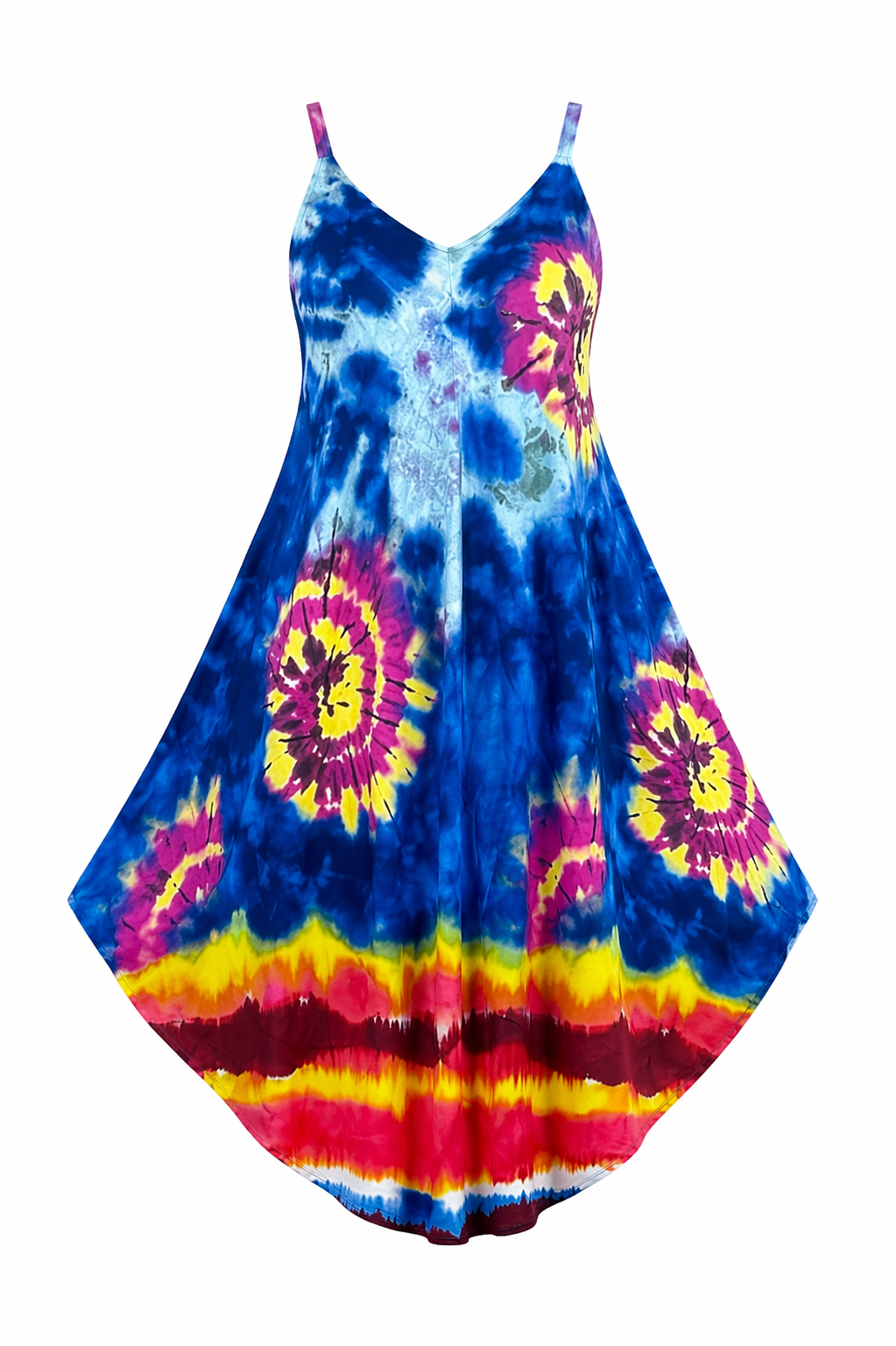 Robe en tie-dye éclatant