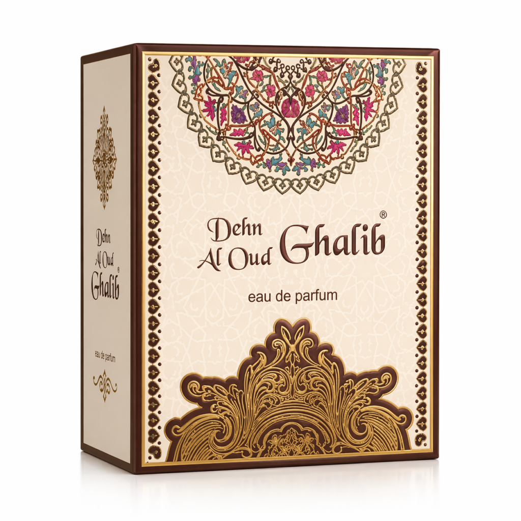 Emballage luxe de parfum oriental