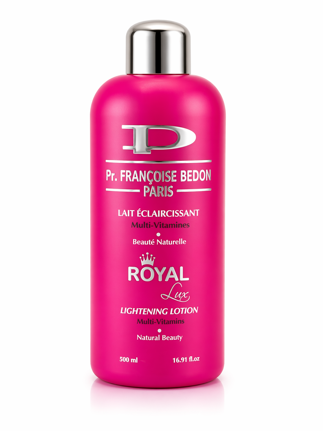 Flacon éclaircissant royal en fuchsia