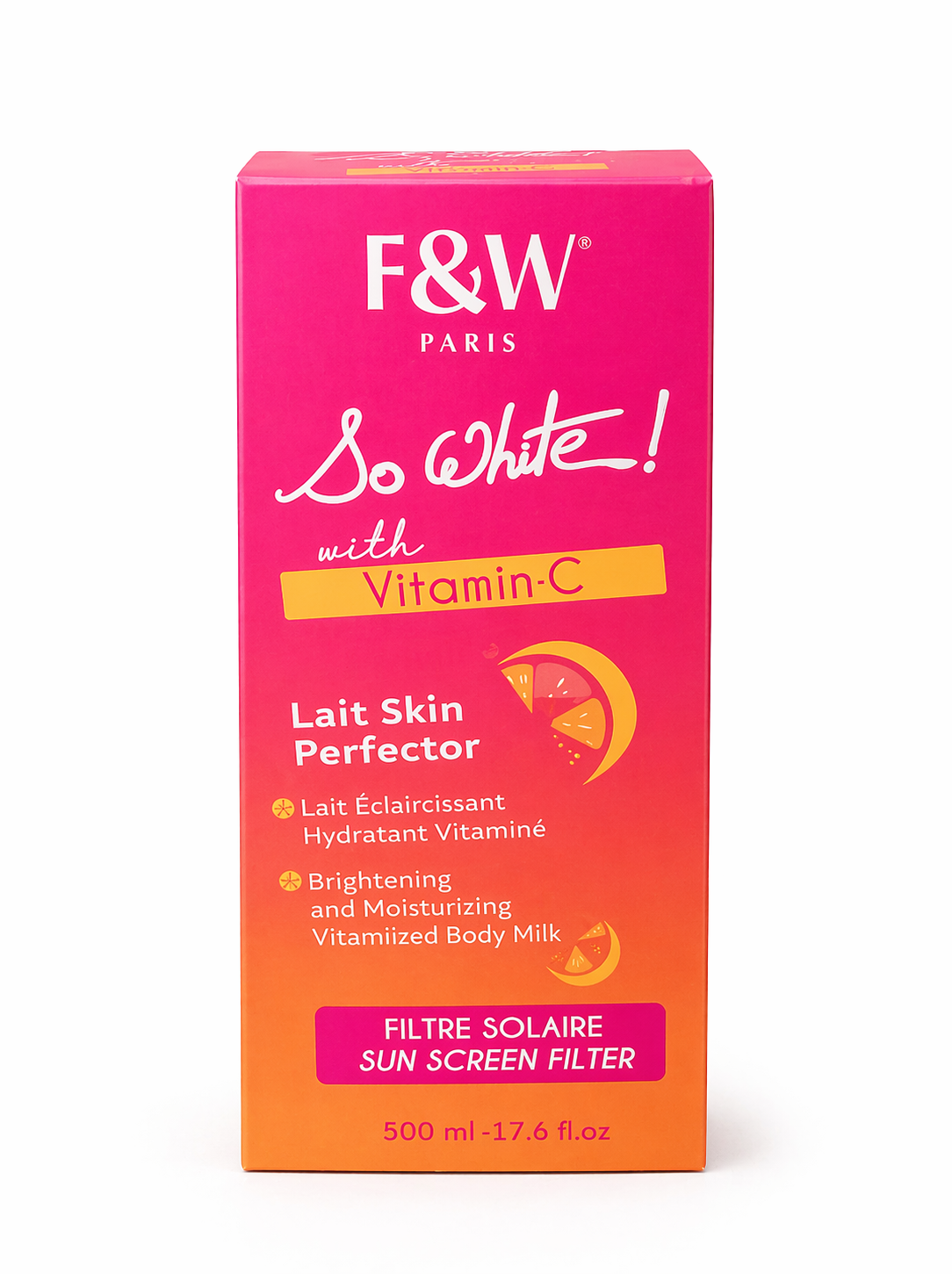 Emballage cosmétique F&W Paris So White!