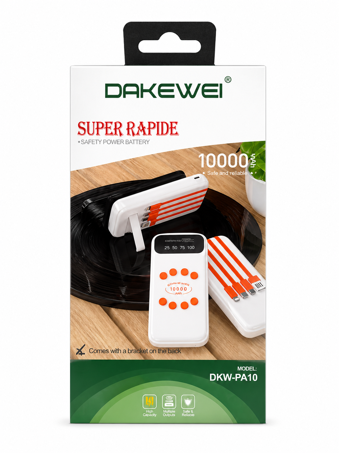 Design de packaging de batterie externe