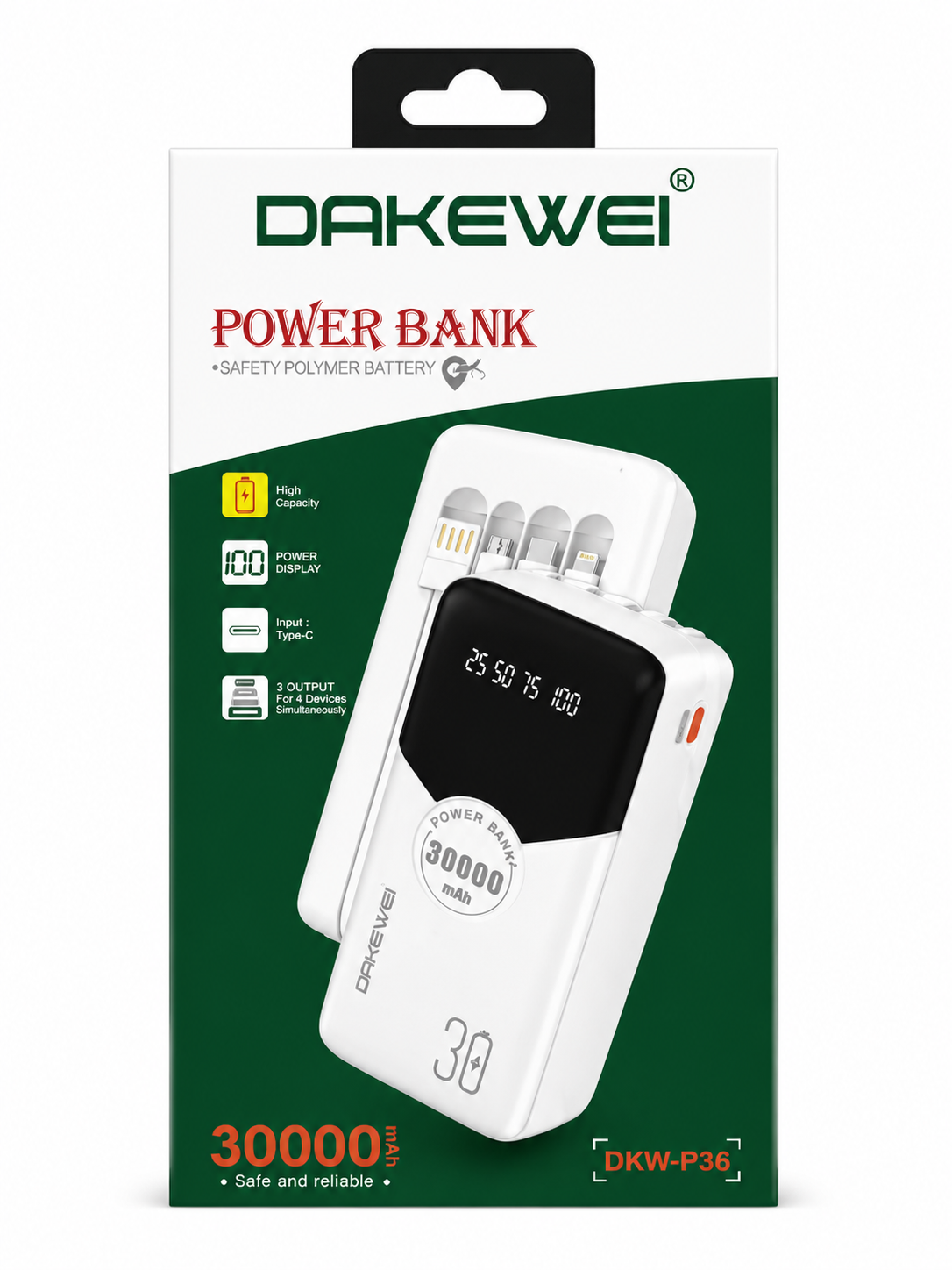 Emballage de batterie externe Dakewei