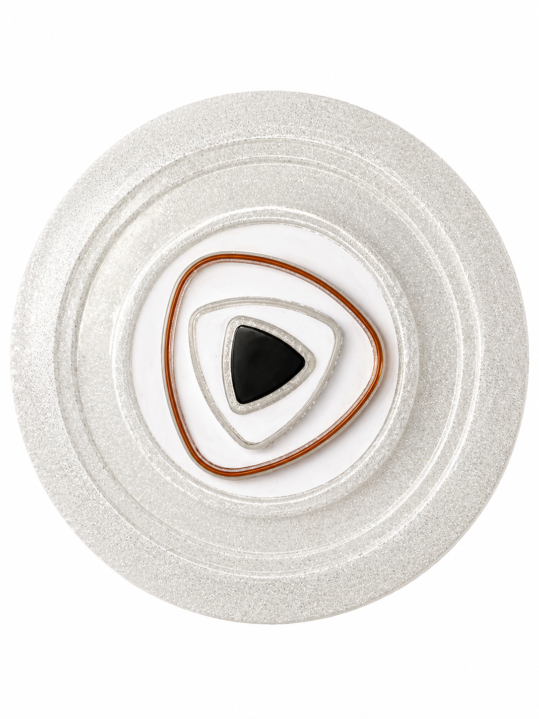 Ornement circulaire élégant et métallique