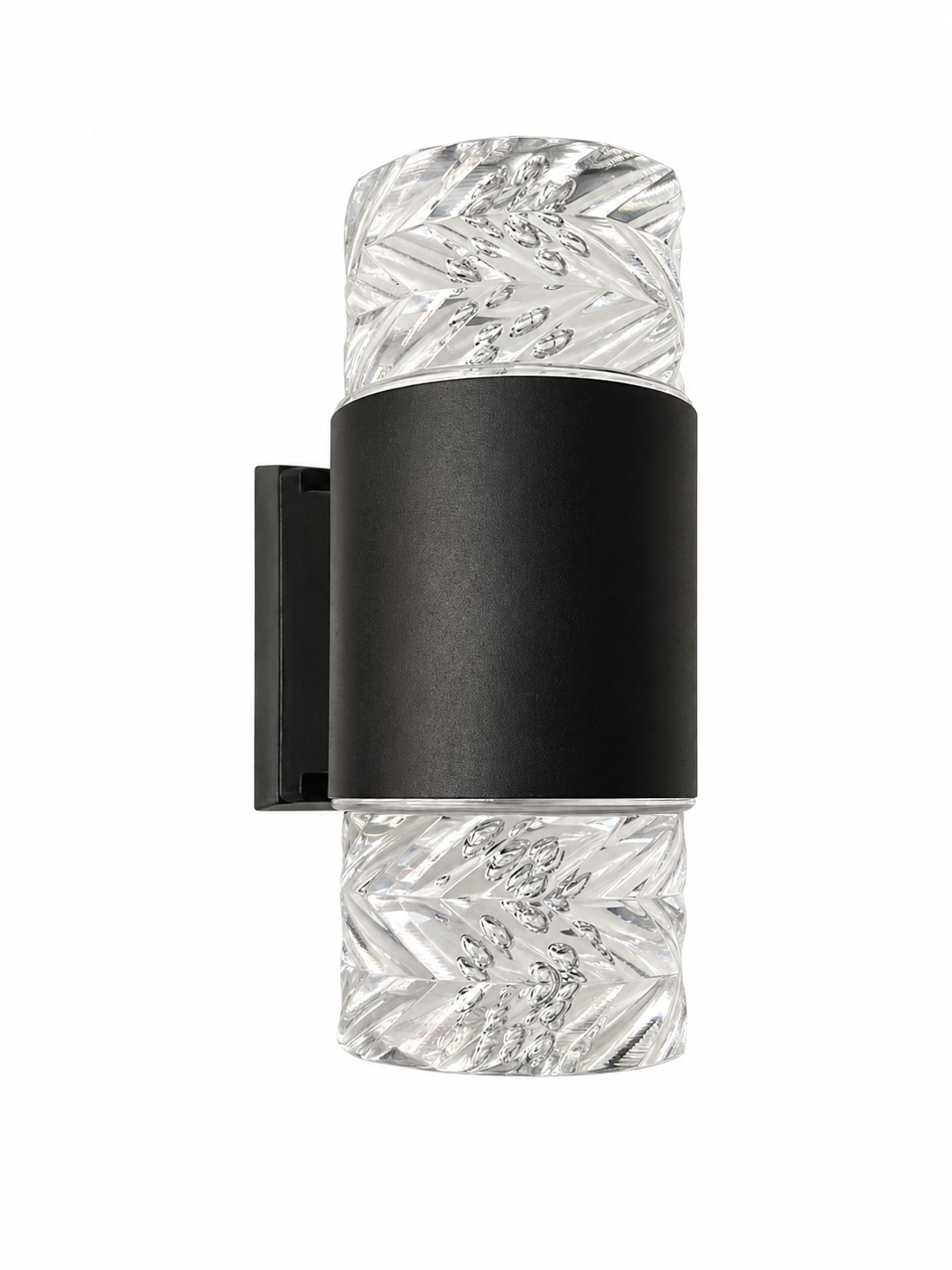 Applique murale moderne en verre et métal