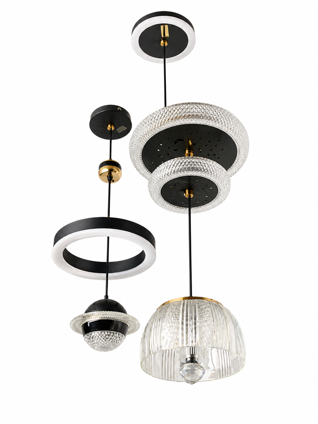 Suspension lumineuse moderne et élégante