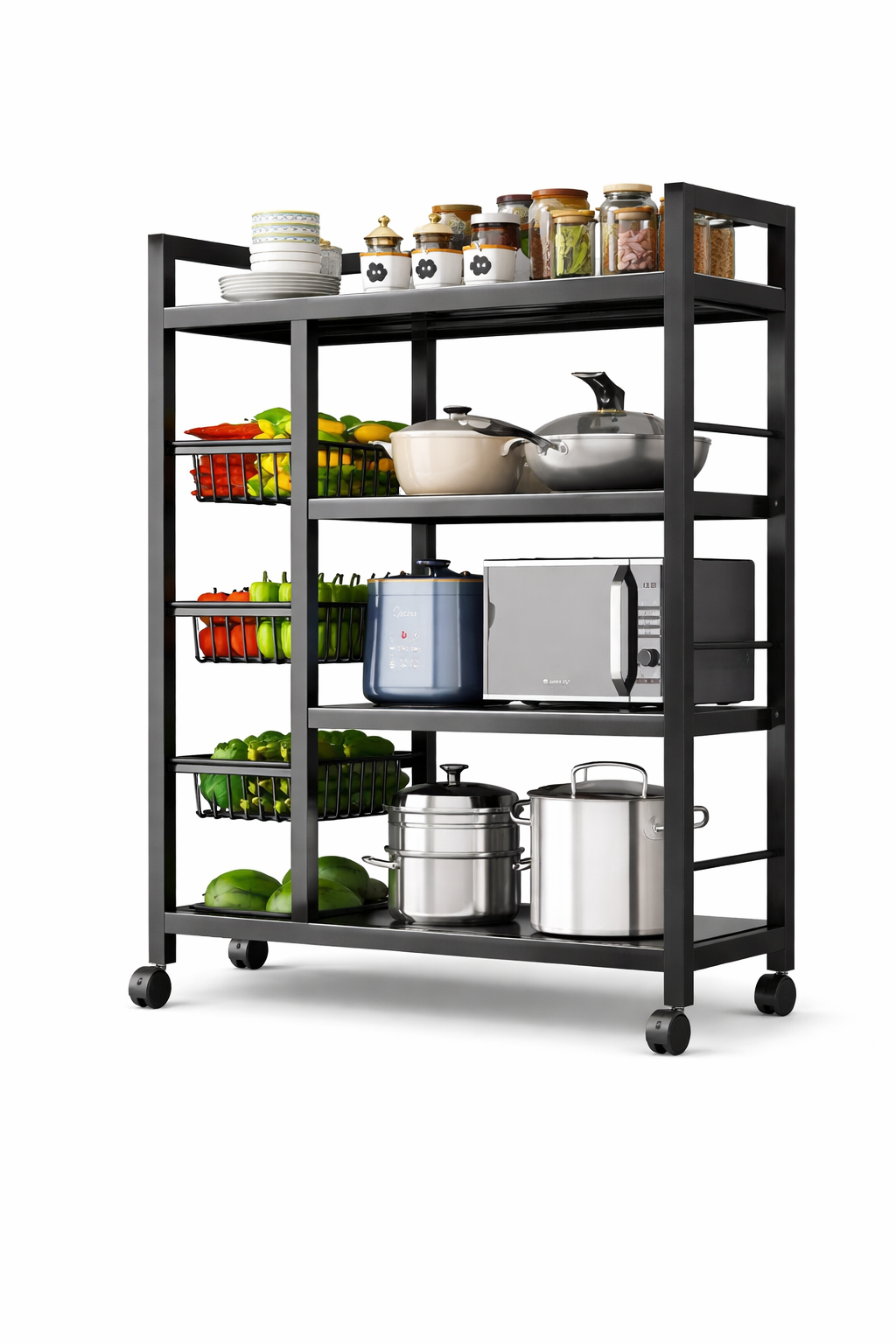 Rangement de cuisine moderne et pratique