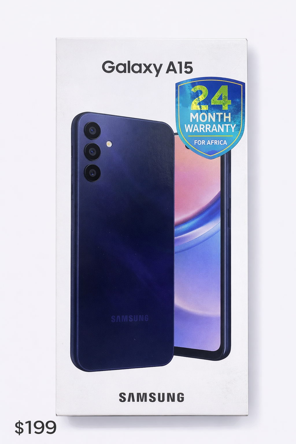 Samsung Galaxy A15 en boîte