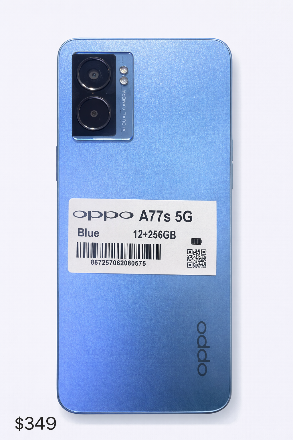 Smartphone OPPO A77s 5G bleu