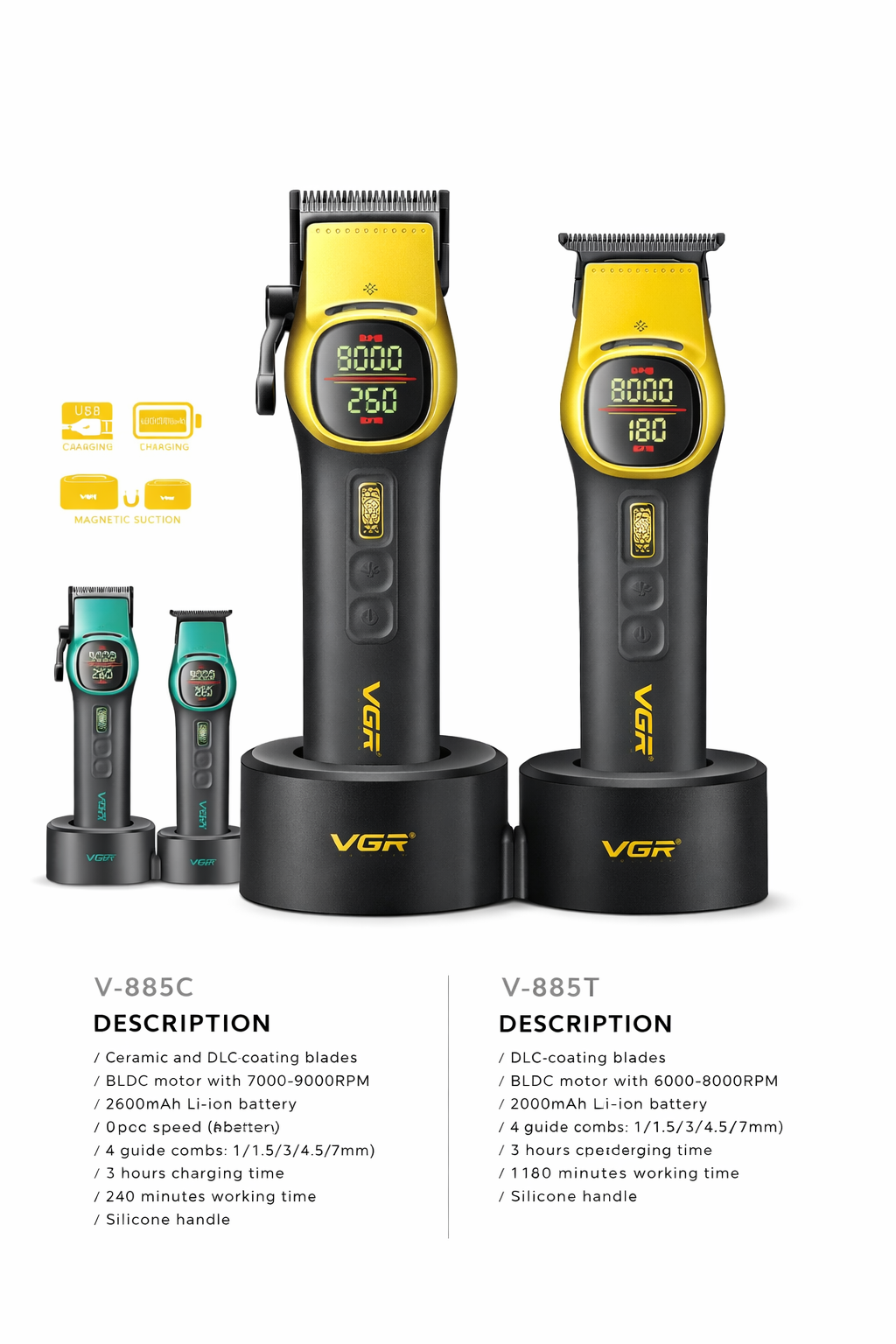 Tonnerre de clippers professionnels VGR