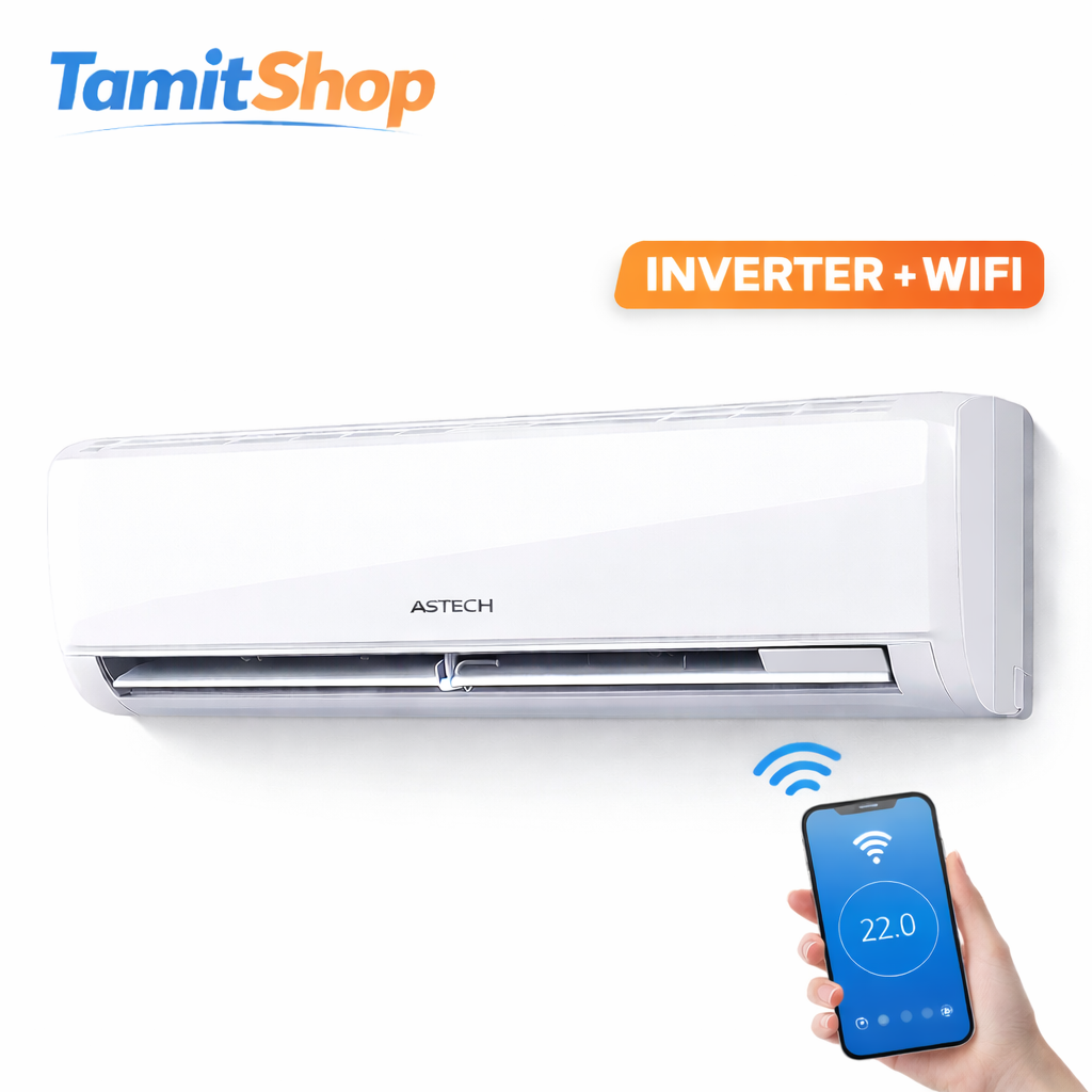 Climatiseur ASTECH 12000BTU Inverter + WiFi – Gaz R410 – 1,5CV