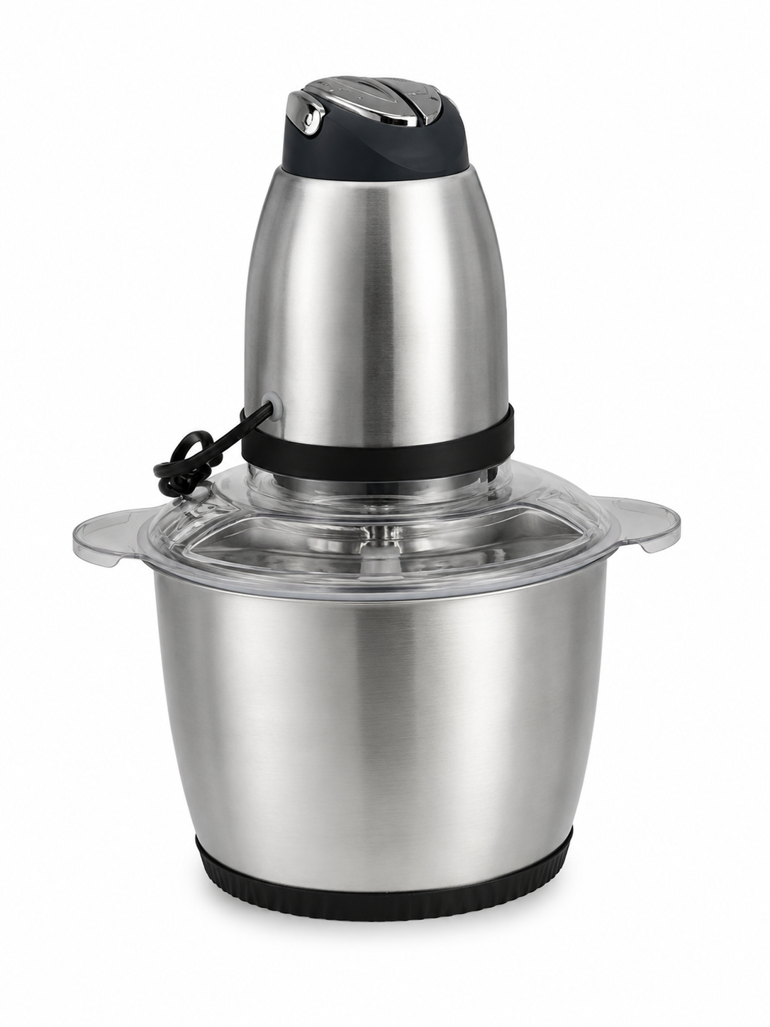 Hachoir inox et ingrédients frais