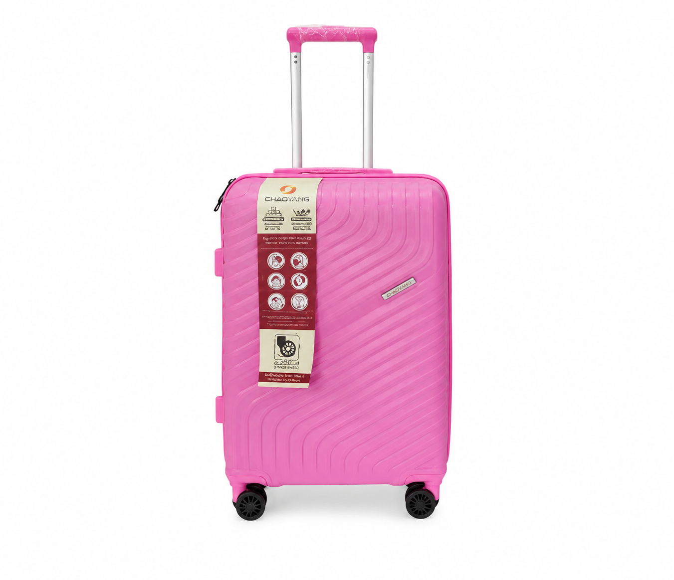 Valise rose lumineuse
