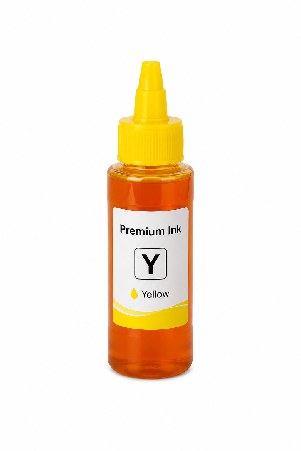 Bouteille d'encre jaune premium