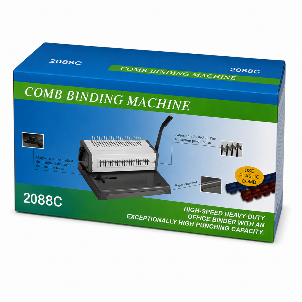 Boîte d'emballage pour machine à relier