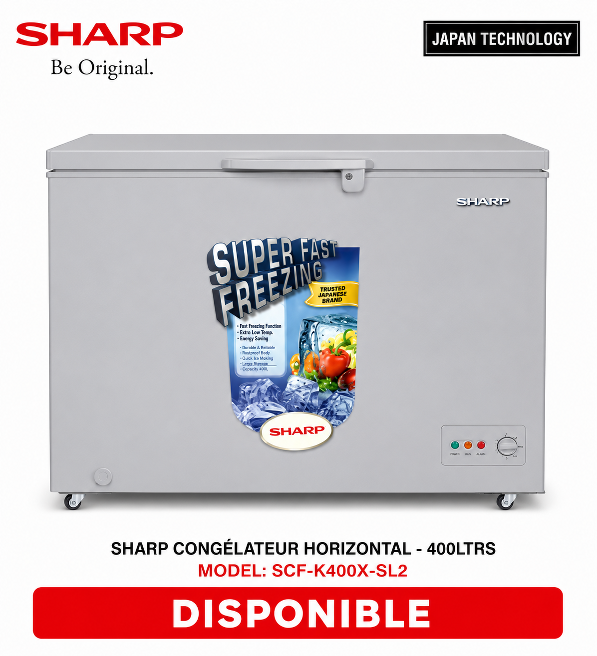 Congélateur Sharp 400L