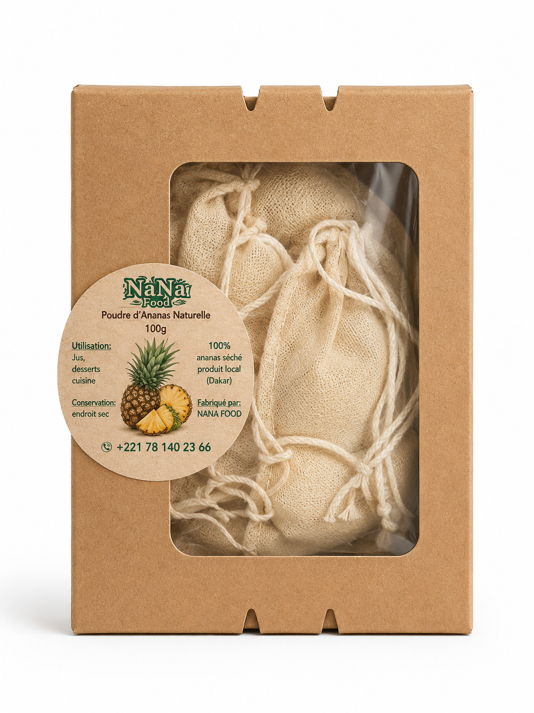 Poudre d’ananas naturelle