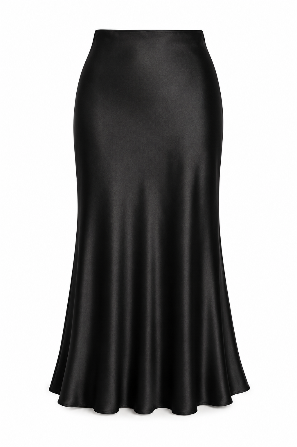 Jupe en satin noir