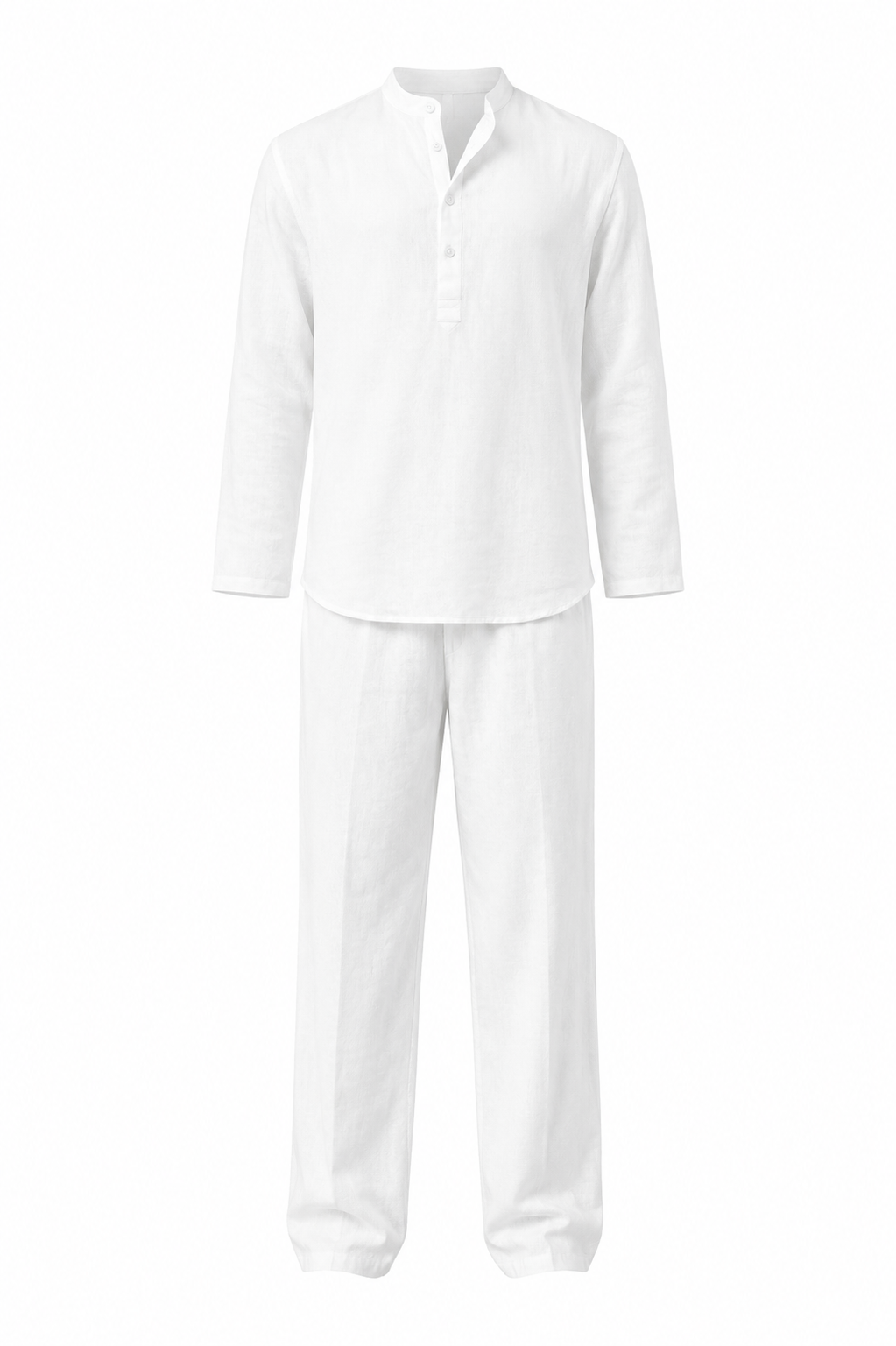 Ensemble en lin blanc