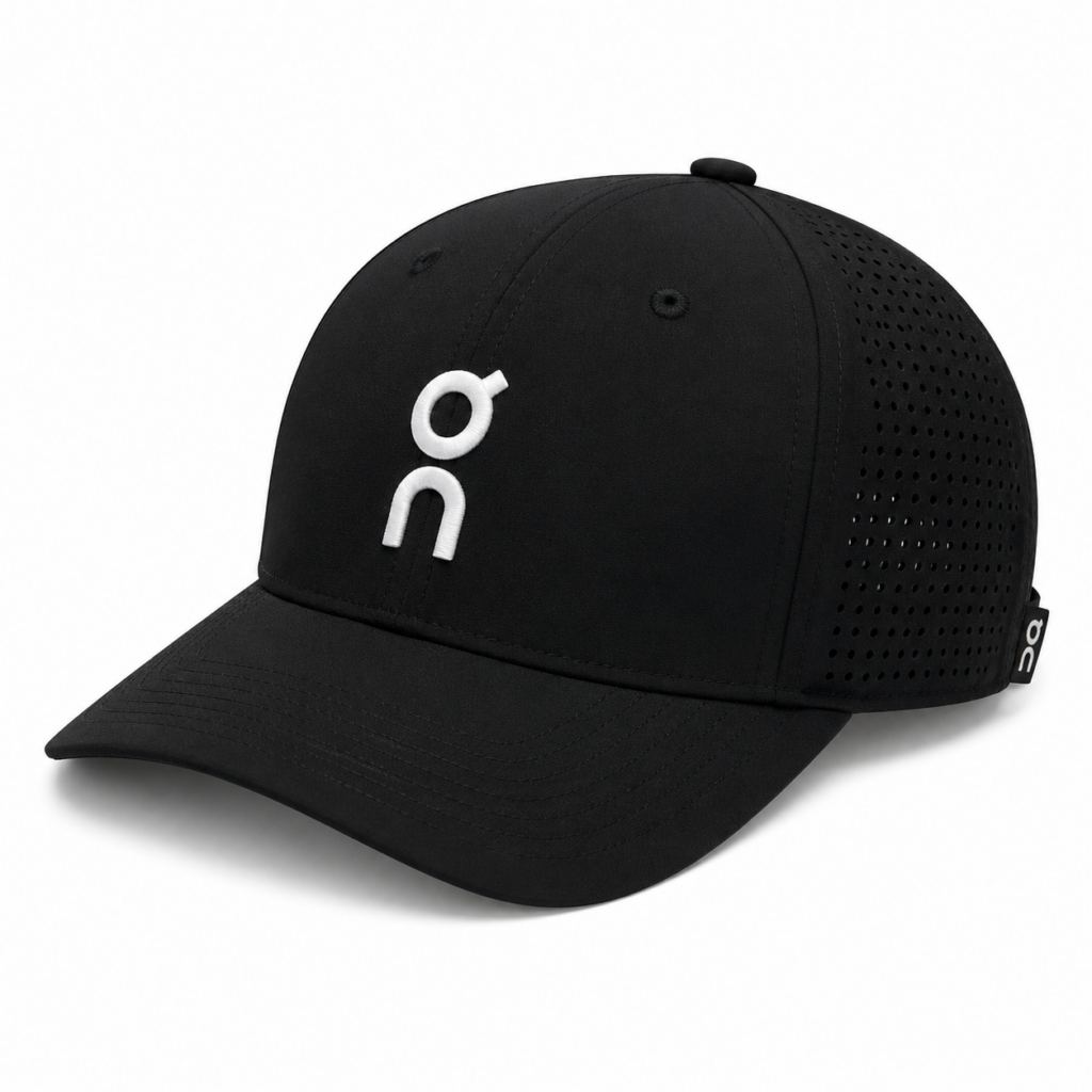 Casquette noire avec logo brodé