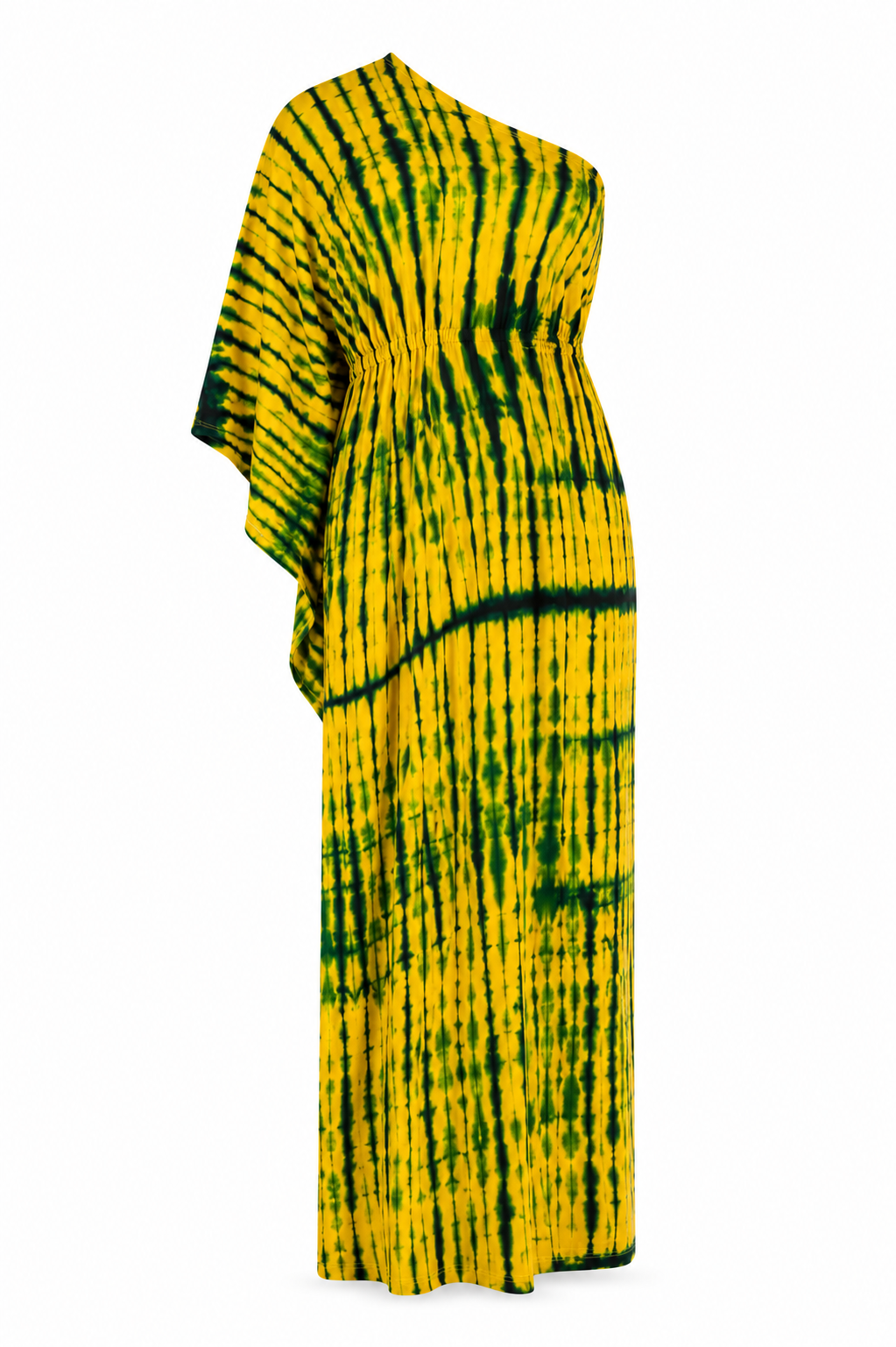 Robe asymétrique à motifs tie-dye