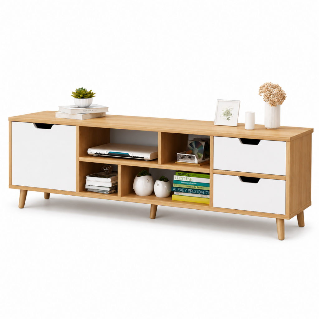 Meuble TV en Bois épuré