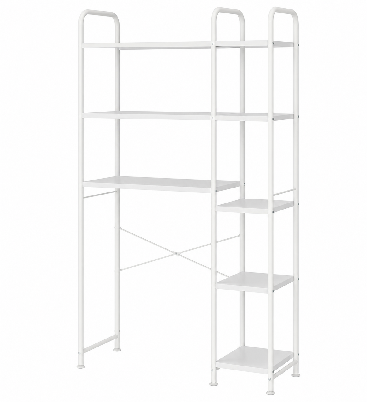 Étagère métallique blanche minimaliste