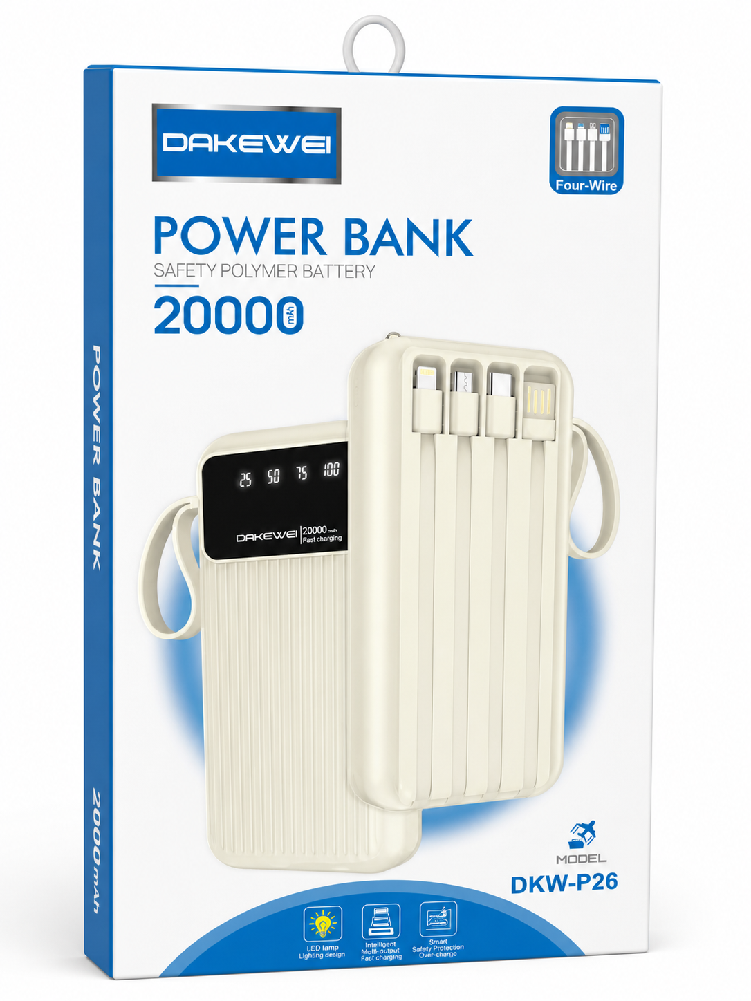 Boîte de chargeur DAKEWEI 20000mAh