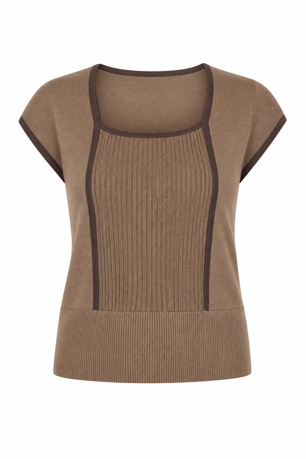 Haut tricot beige