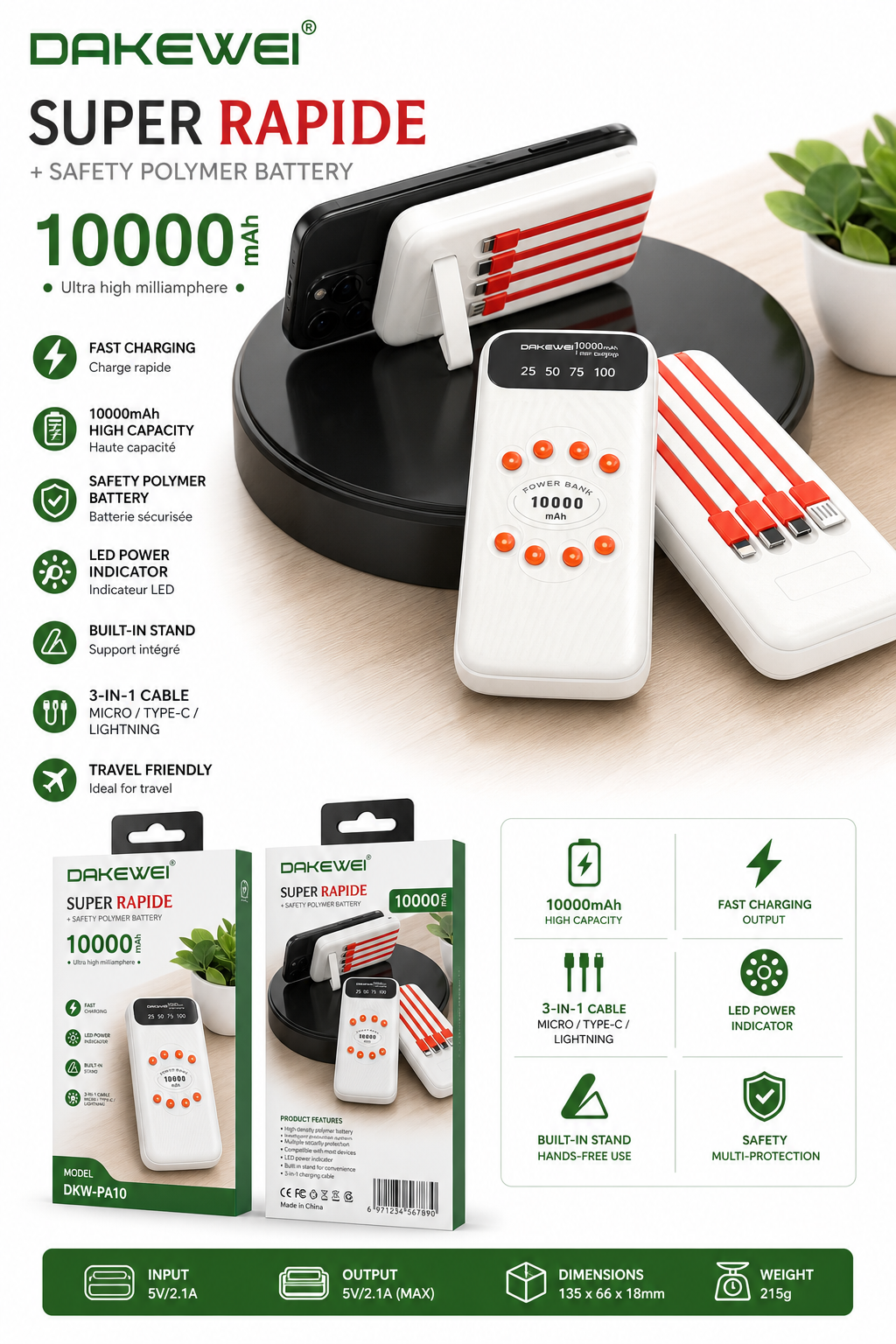 Power Bank 10000mAh
