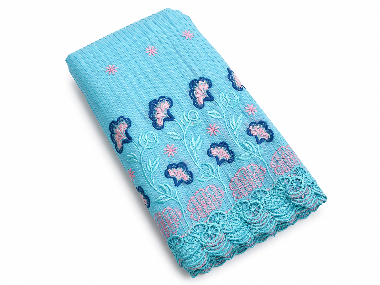 Tissu Voile Brodé