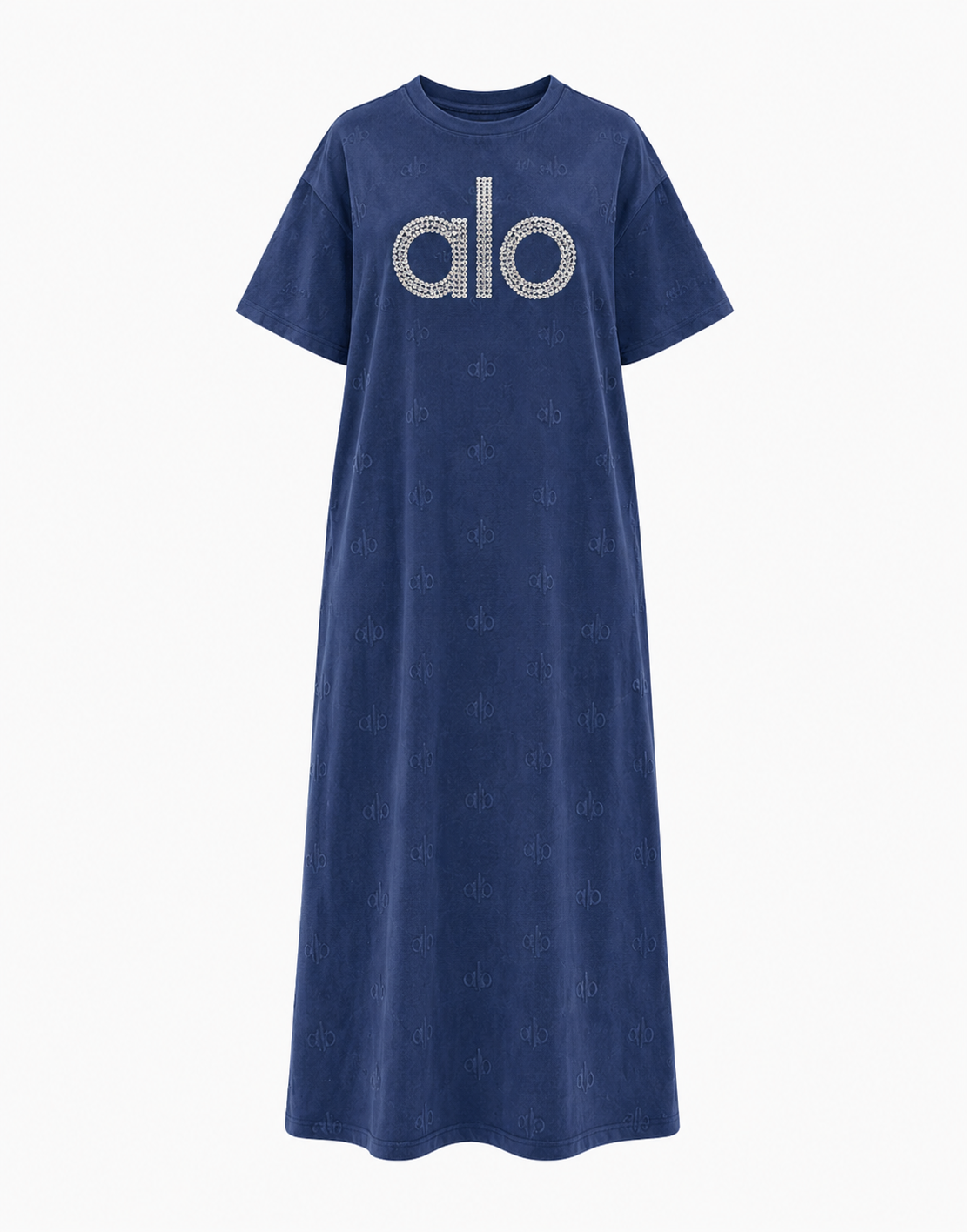 Robe maxi en bleu denim