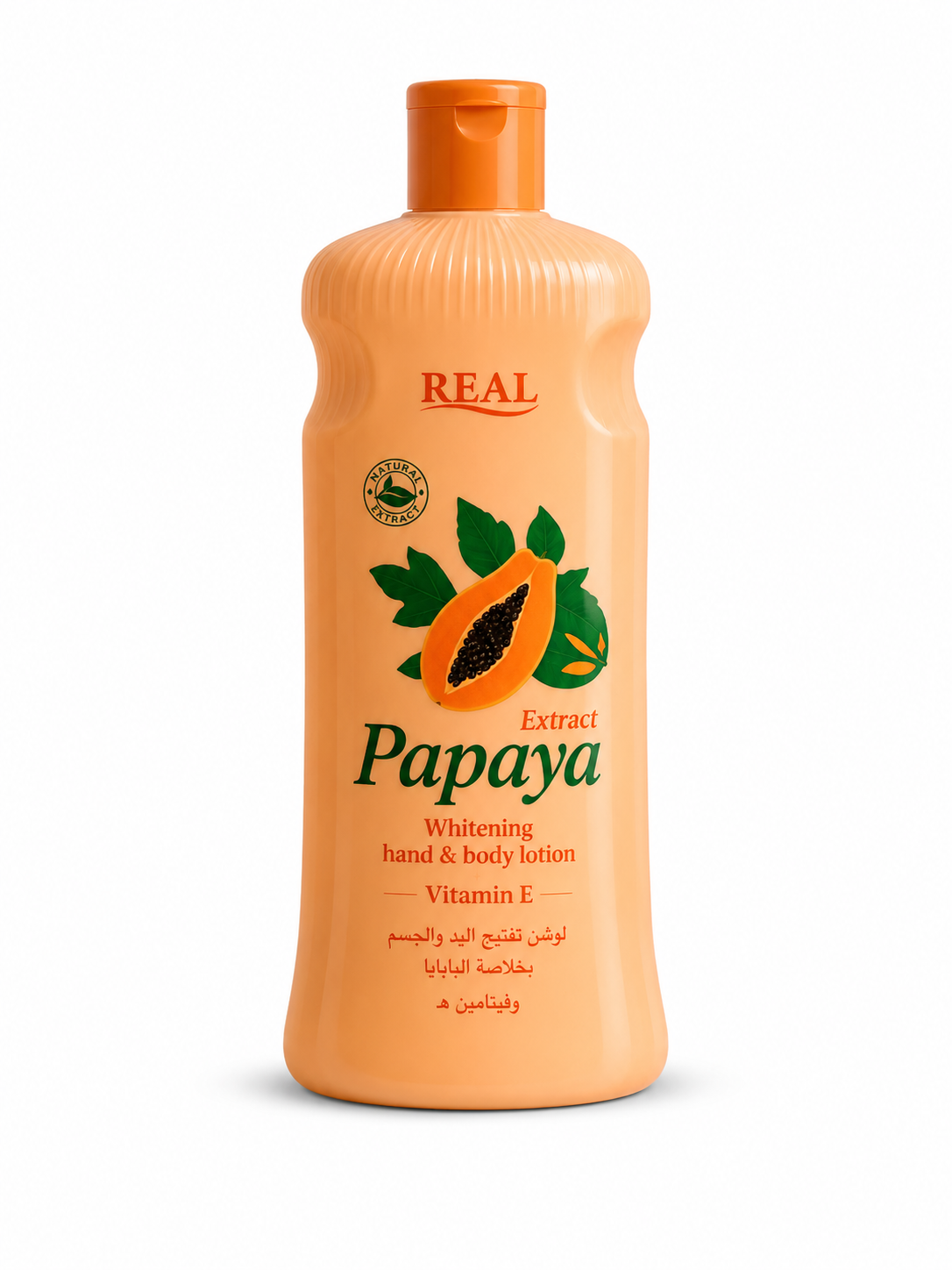 Bouteille de lotion papaye naturelle