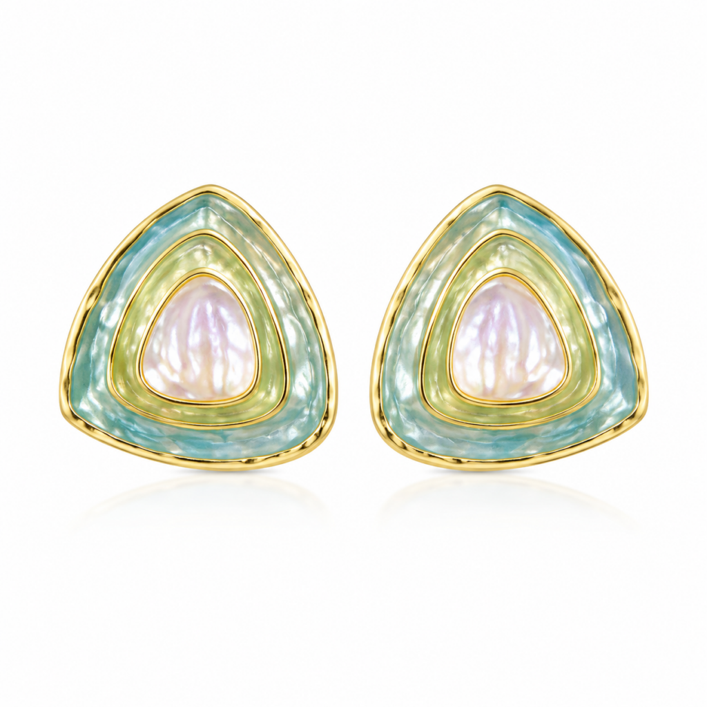 Boucles d'oreilles en forme de triangle